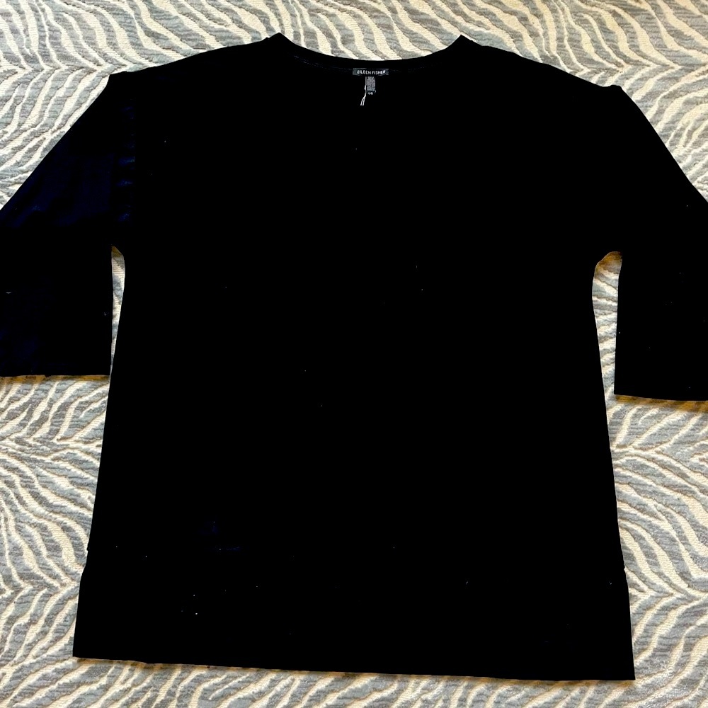 Eileen Fischer light ashable stretch crepe Tunic with original tag.